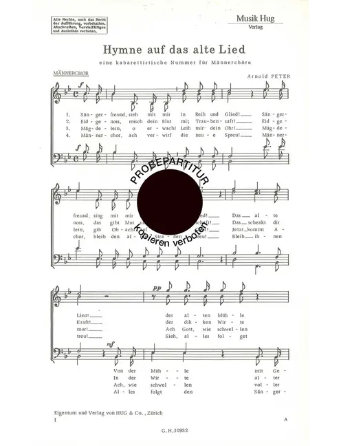 Hymne auf das alte Lied